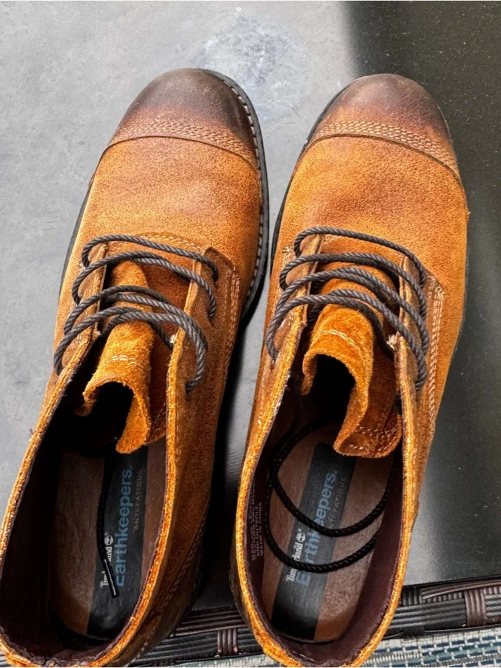Timberland Earthkeepers Two Tone Leather City Premium Chelsea Lace Up Boots 8